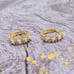Ross-Simons 18K Gold Opal Diamond Hoop Earrings