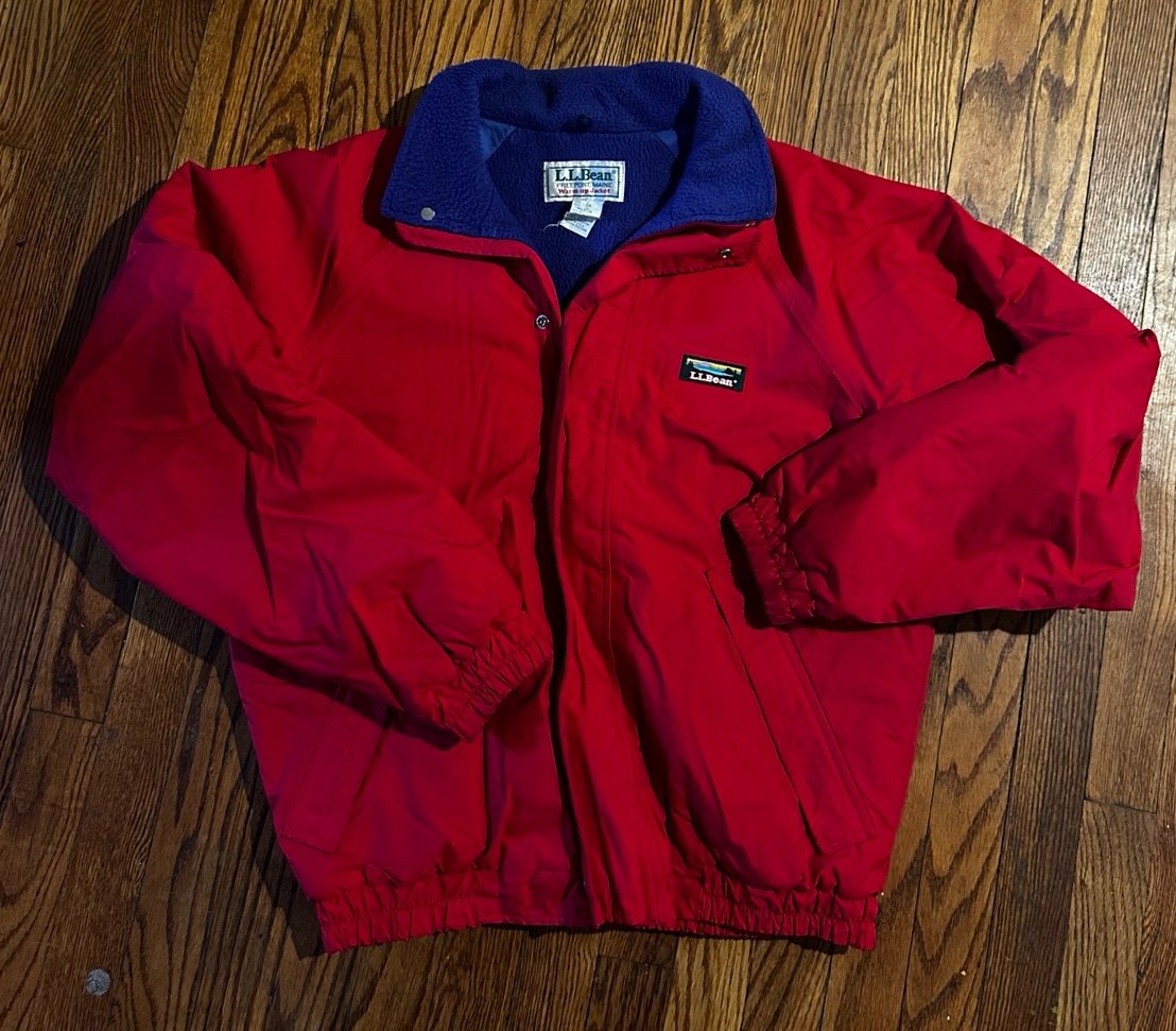 L.L Bean Vintage Fleece Warm Up Jacket Polartec Medium