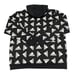 Adidas Hoodie All Over Print Fleece XL Black Pullover Sweatshirt NEW 65 MSRP