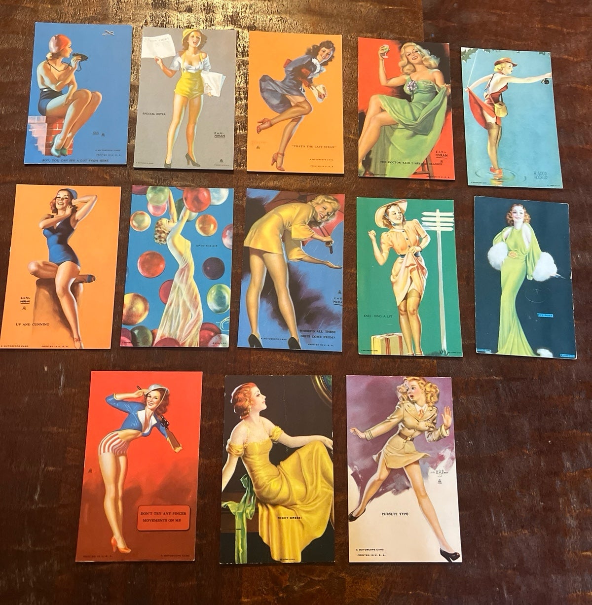 Earl Moran Mutoscope Cards