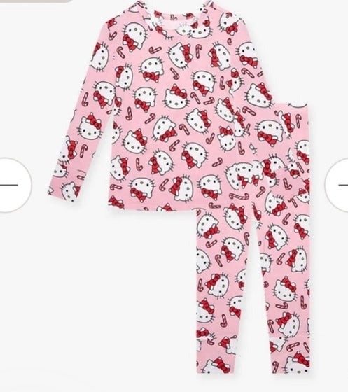 Posh Peanut 6-12 MO. HELLO KITTY CANDY CANE LONG SLEEVE CHRISTMAS PAJAMAS