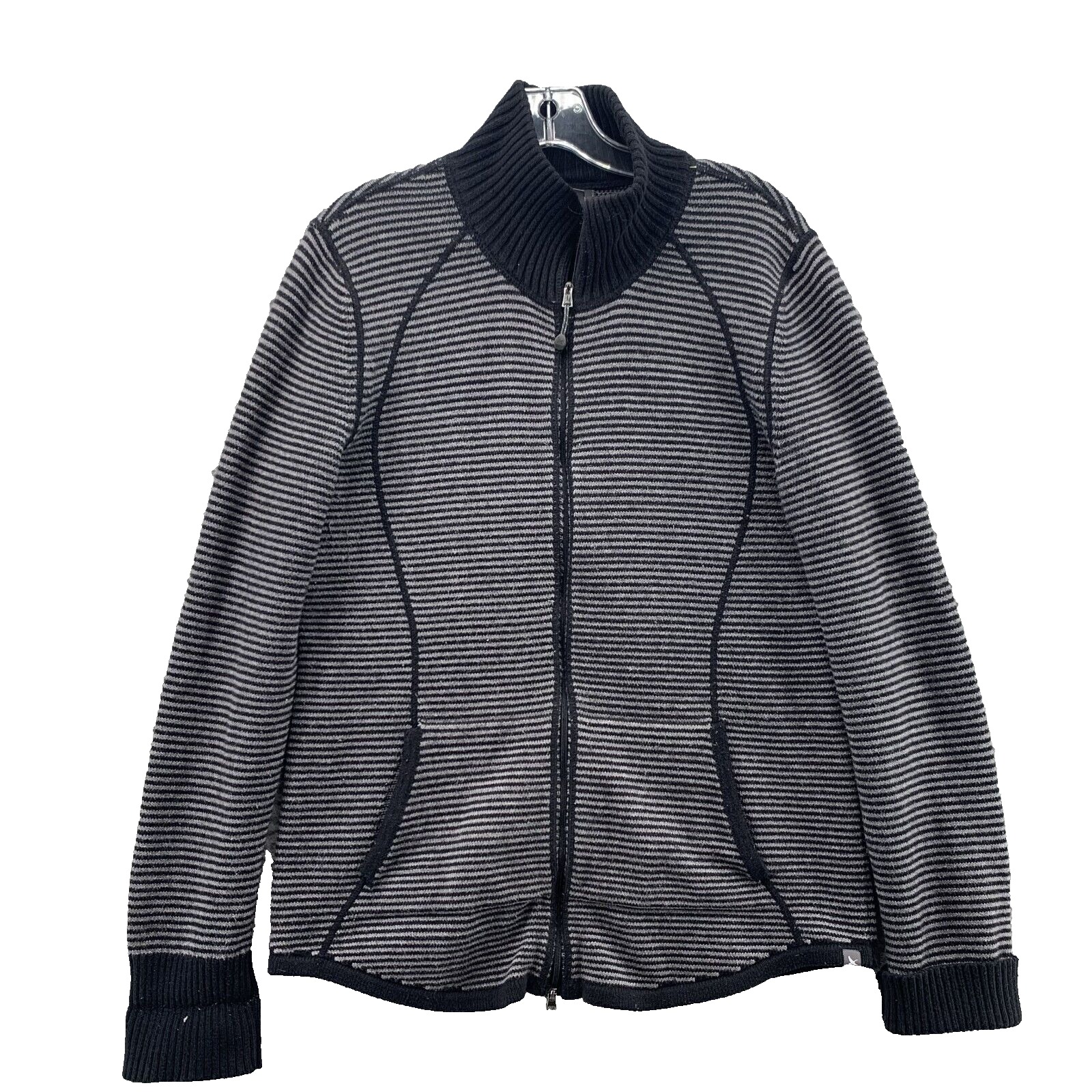 Eddie Bauer Knit Jacket Women Medium Academia Classic Outdoor Athleisure Preppy
