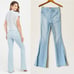 Spanx SMALL Pullon Flare Jeans in Retro Light Wash