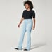 Spanx SMALL Pullon Flare Jeans in Retro Light Wash