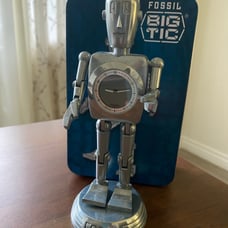 Collectible Fossil Stan the Man Robot Big Tic Clock
