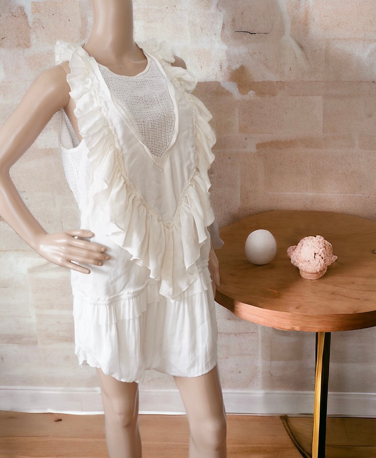 Isabel marant ruffle dress hot sale