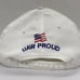 Vintage 90s Vote Jim Barron SnapBack Hat White UAW PROUD Political Cap Elect USA