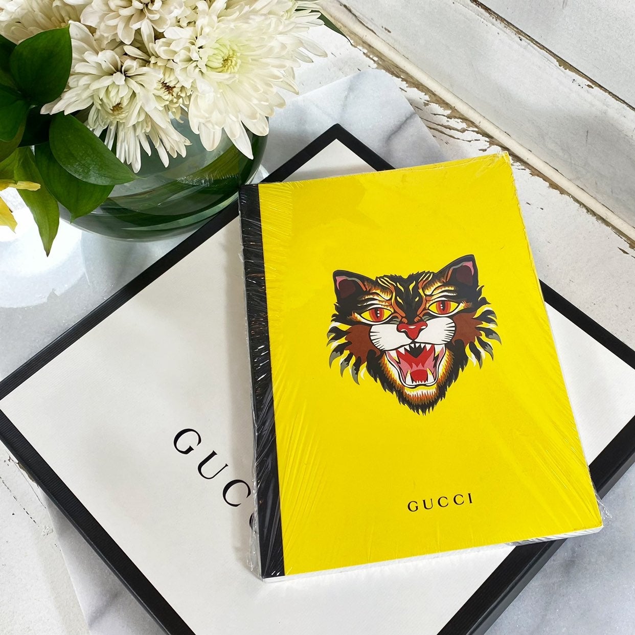 Gucci Limited Edition Yellow Tiger Notebook