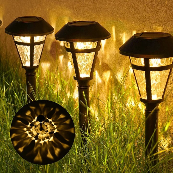 TWINSLUXES 12 Pack Solar Pathway Lights Outdoor Waterproof Garden Walkway Lights