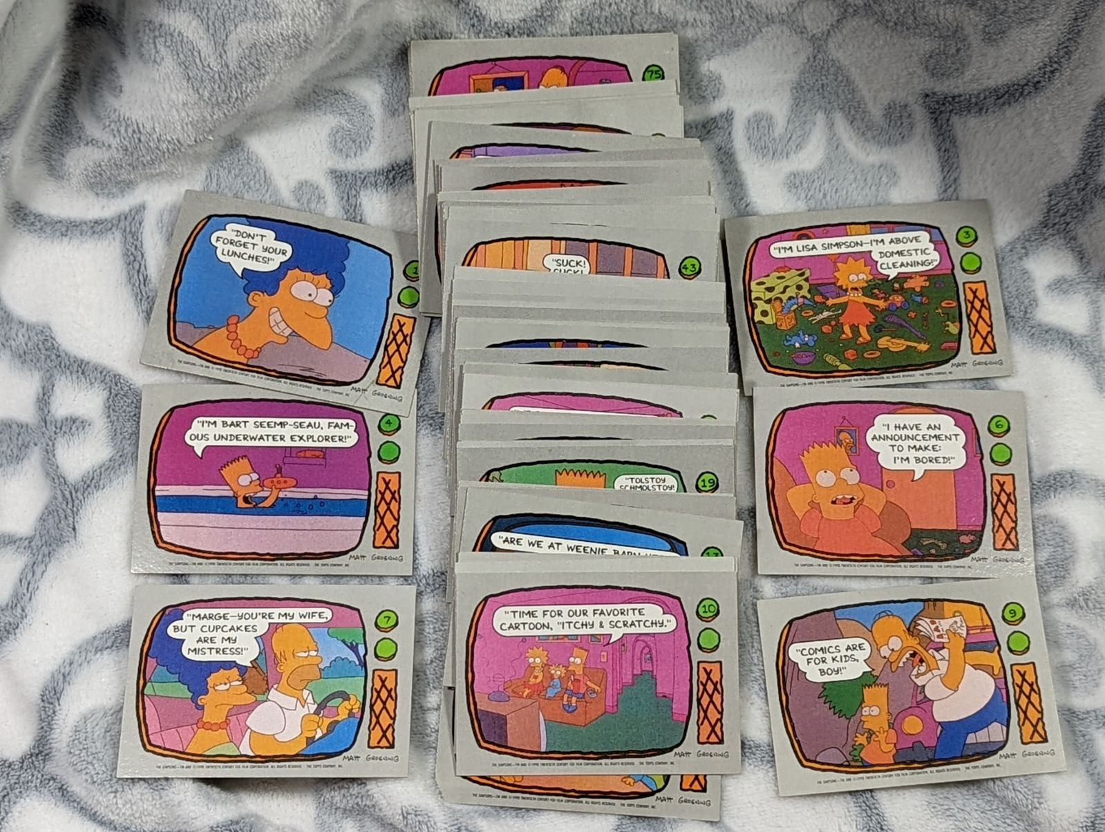 The Simpsons - Complete 88 Card SET - Topps 1990