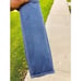 Vtg Dirty Blue Canvas Leather Detail Messenger/ Crossbody Bag.