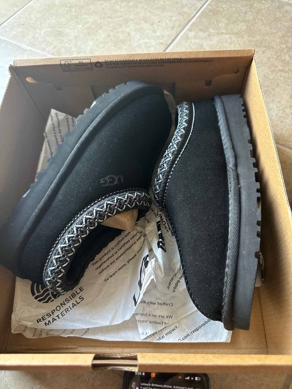 UGG Tasman women’s slipper black