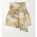 Retrofête Jo Belted Sequined Camouflage-Print Cotton Shorts