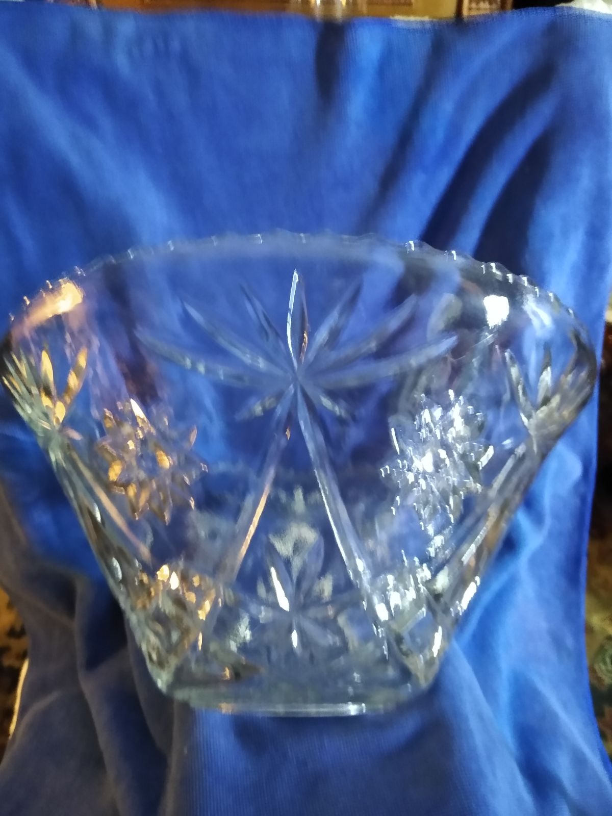 Crystal punch bowl