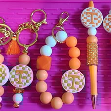 Keychain, wristlet,pens beads
