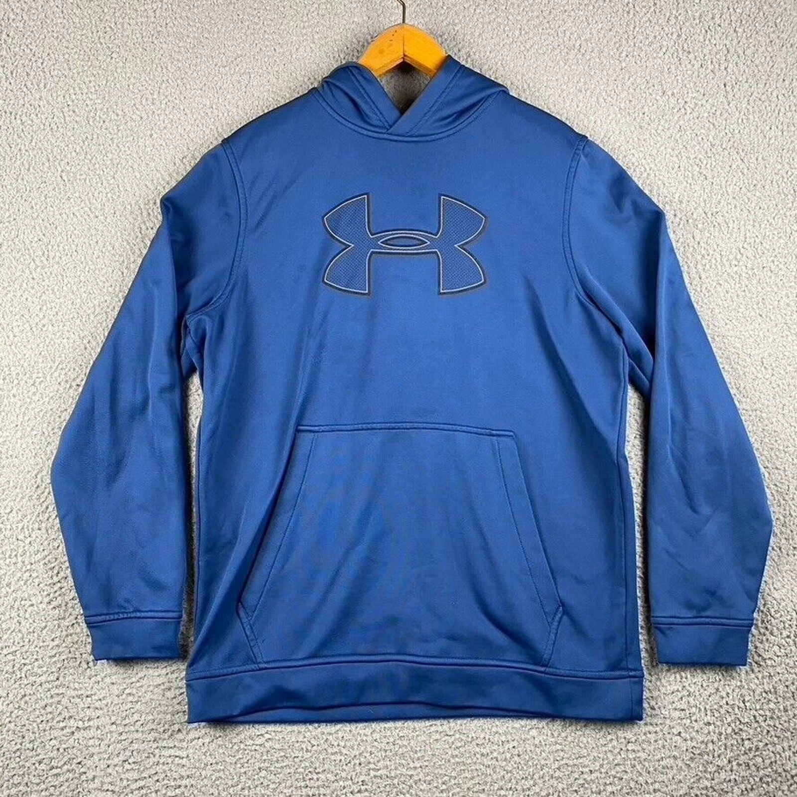 Under Armour Coldgear Hoodie Sweatshirt Men's Medium Blue