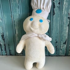 Vintage Pillsbury Dough Boy Plush Terry Cloth 12 Inches 1972