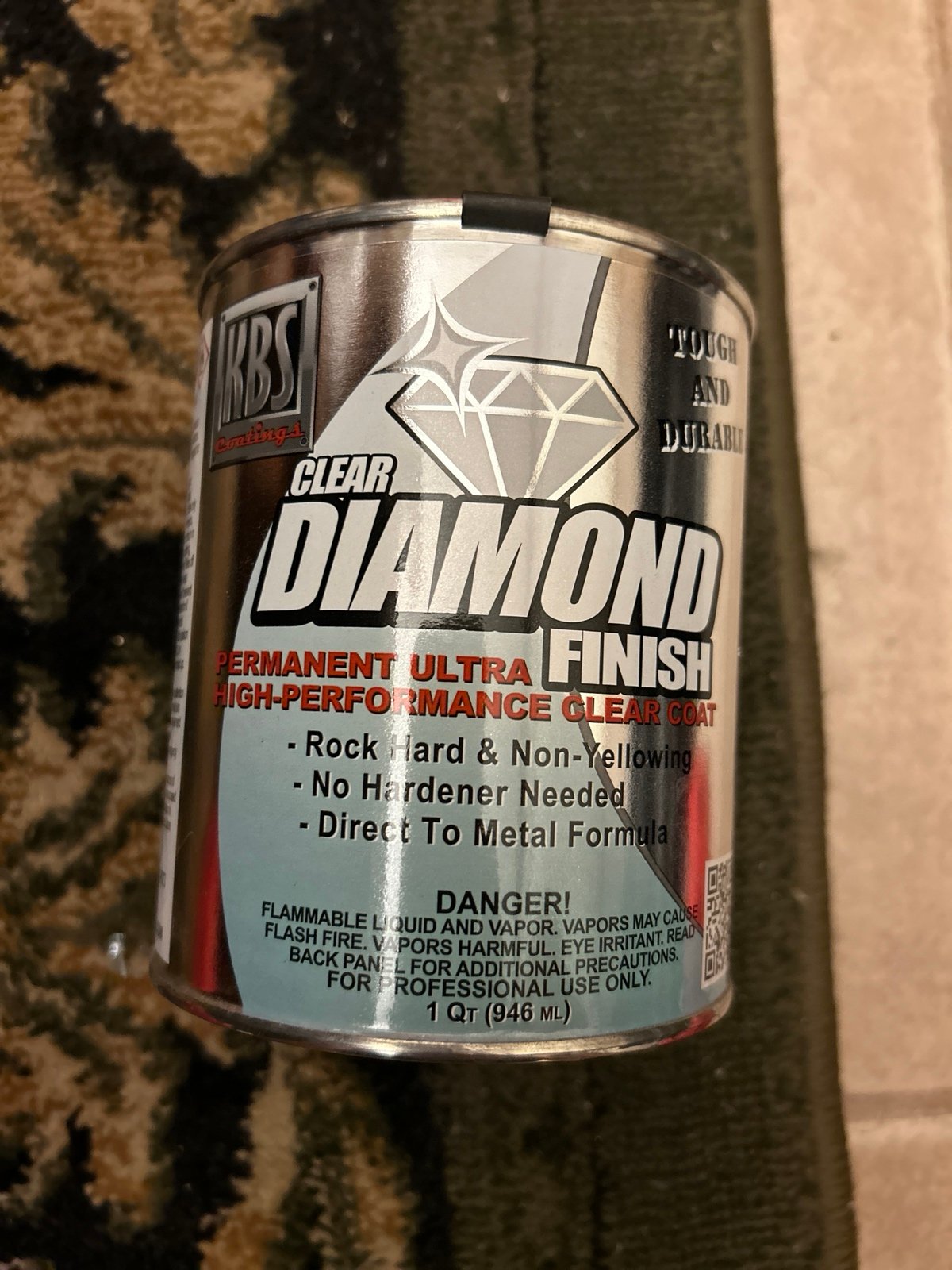 Clear diamond finish clear coat