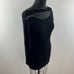 FRAME Denim Cutout Long Sleeve Metallic Knit Top Black Pullover Sweater Size S