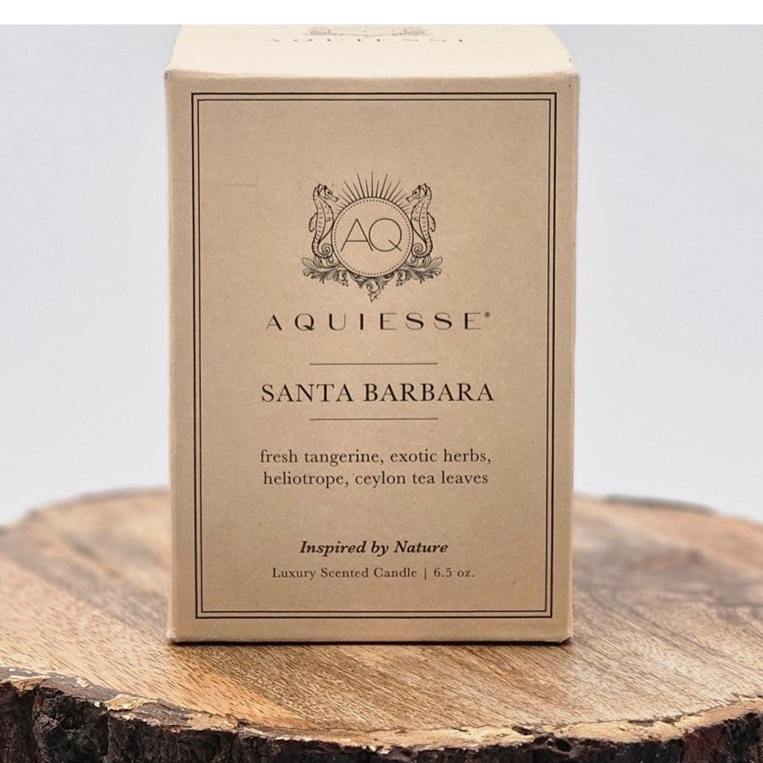 Aquiesse Santa Barbara Scented Soy Candle 6.5oz NEW