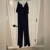 Lulus Power of Love Navy Blue Strapless Jumpsuit -L nwot