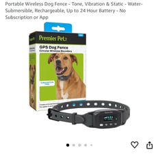 BNIB GPS dog fence wireless boundary