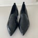 NWOT Jeffery Campbell Free People Pointed Toe Black Crocodile Leather Loafers 8