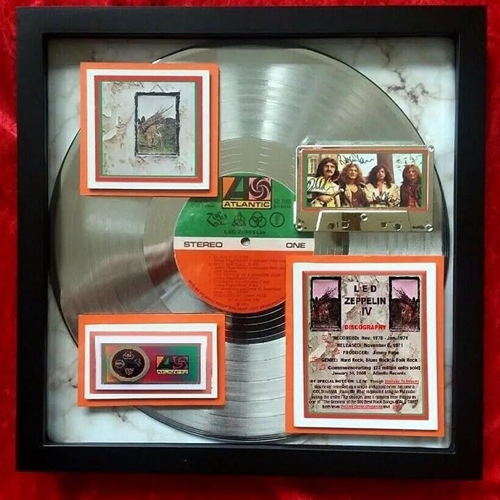 LED ZEPPELEN - LZ IV PLATINUM AWARD (Stairway to Heaven) + Concert Photo
