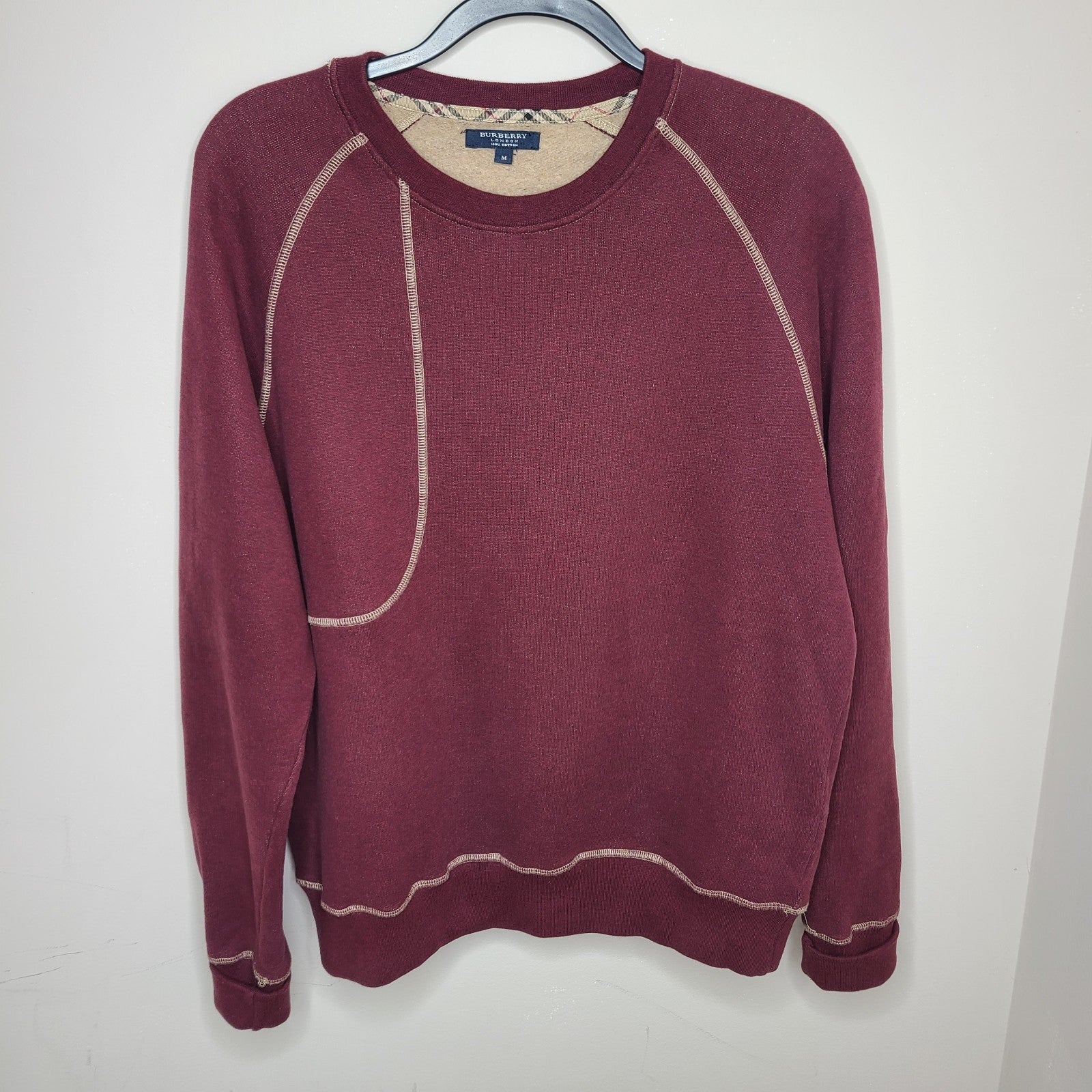 Burberry hoodie men's maroon top