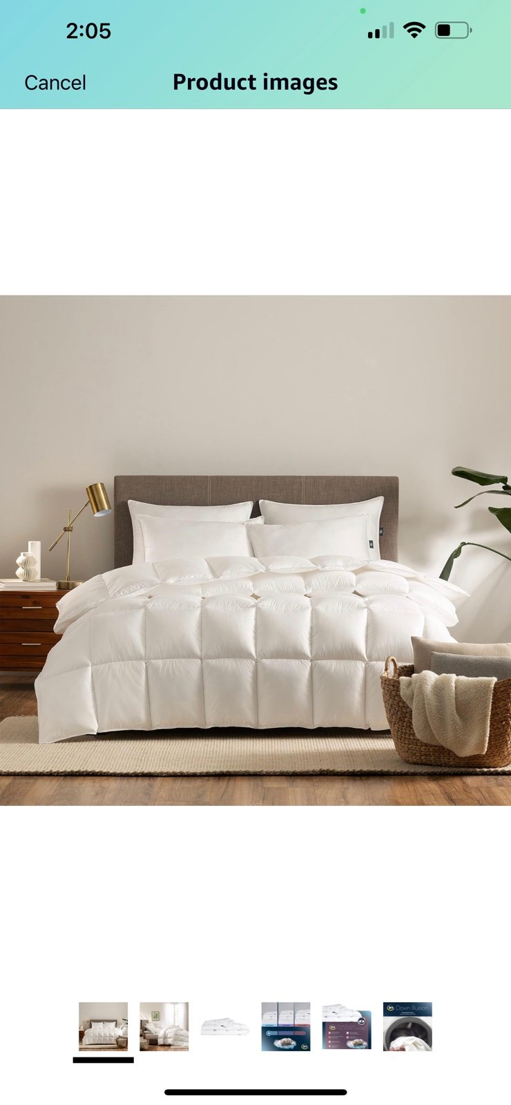 Serta Down Illusion Extra Warmth Hypoallergenic Down Alternative Comforter with