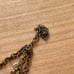 Vintage Pendant Necklace with Red Stone Female Sculpture