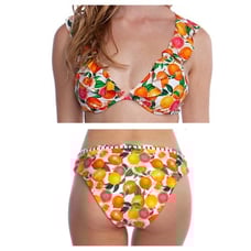 NEW NANETTE LEPORE Tutti Frutti Heartbreaker Swim Bikini Size 10