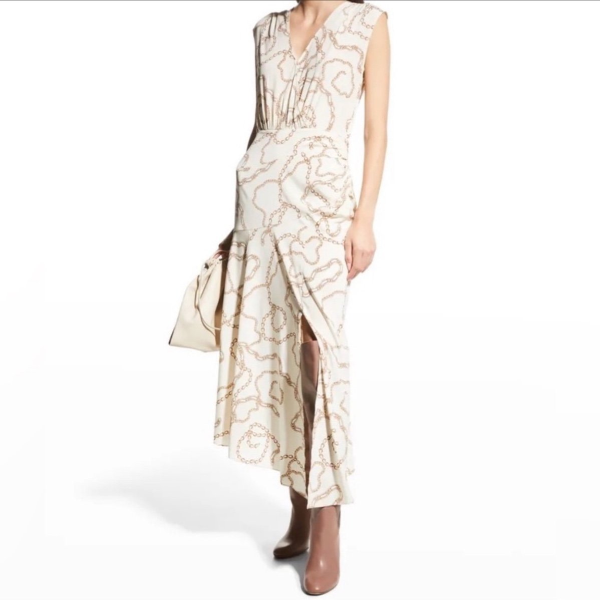 NWT VERONICA BEARD Wixon Chain-Print Dress Sz 0