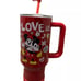 Disney Mickey & Minnie Mouse ‘I LOVE US’ PERFECT PAIR 40 Oz Drink Tumbler RARE