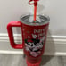 Disney Mickey & Minnie Mouse ‘I LOVE US’ PERFECT PAIR 40 Oz Drink Tumbler RARE