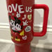 Disney Mickey & Minnie Mouse ‘I LOVE US’ PERFECT PAIR 40 Oz Drink Tumbler RARE