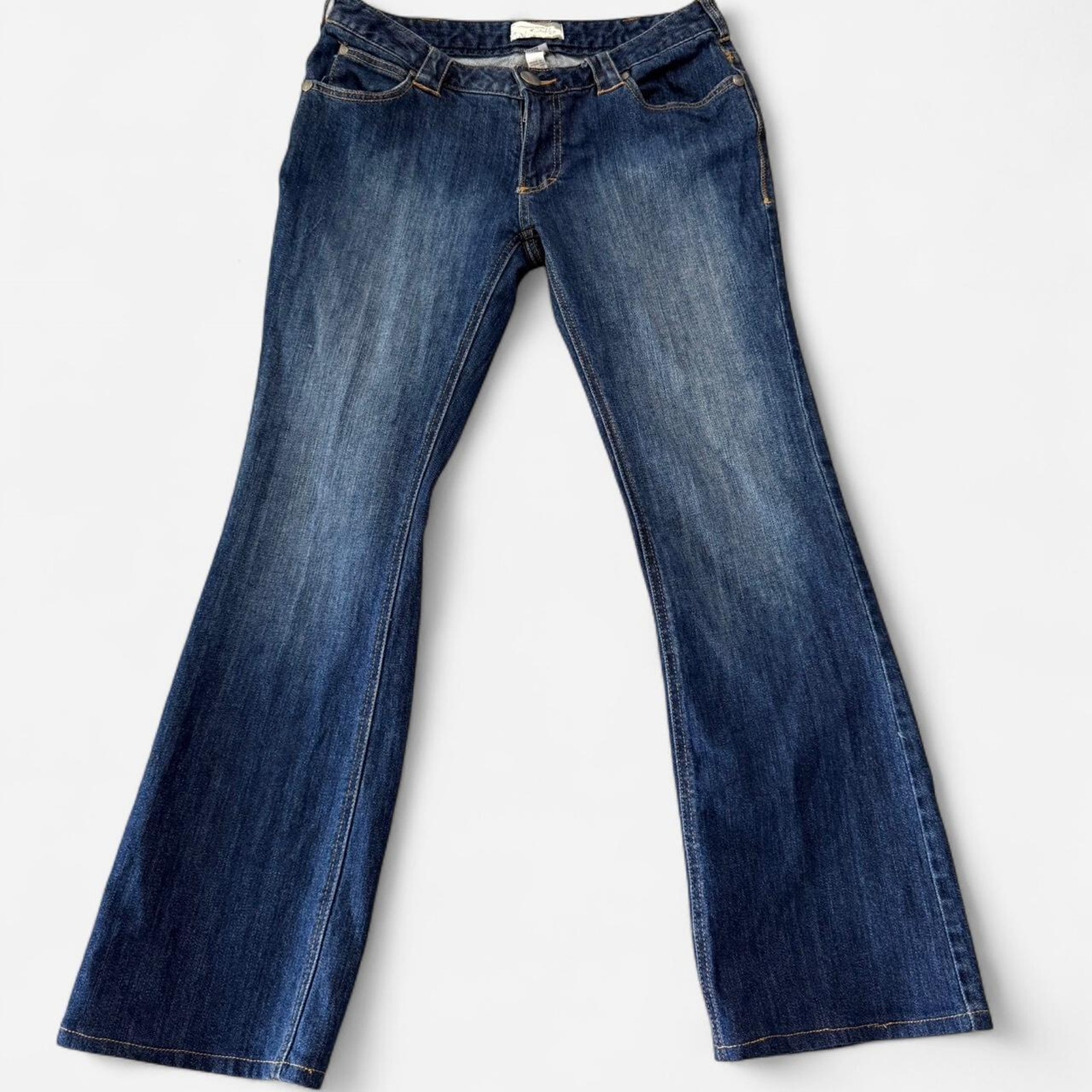 Vintage Oakley industrial denim bootcut mid-rise medium wash jeans women's 8