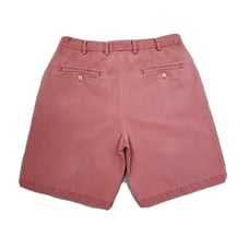 Men's Peter Millar Crown Pima Cotton Flat Front Chino Shorts Salmon Pink Size 33