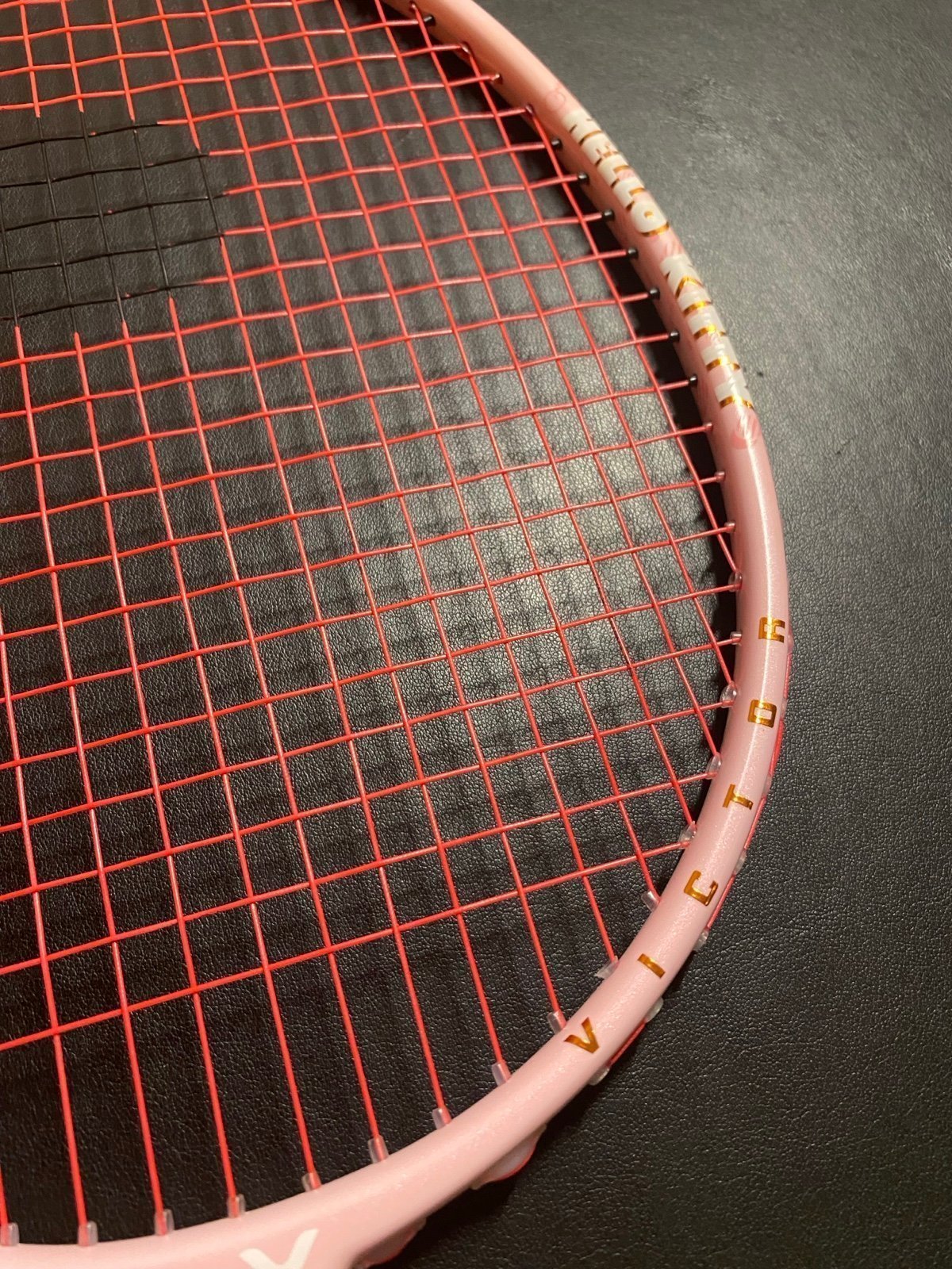 Victor x Hello Kitty Thruster KT TK-KT (Starry Pink) badminton racket with case