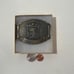 Vintage Metal Belt Buckle, Brass, Champlin Petroleum Company, Oil, Energy, Nice