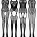 2 set 4 pcs fishnet bodysuits