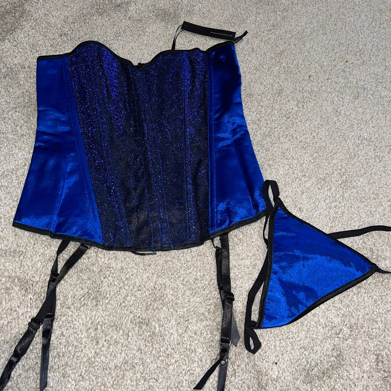 Hearts Rob Corset & Thong Set