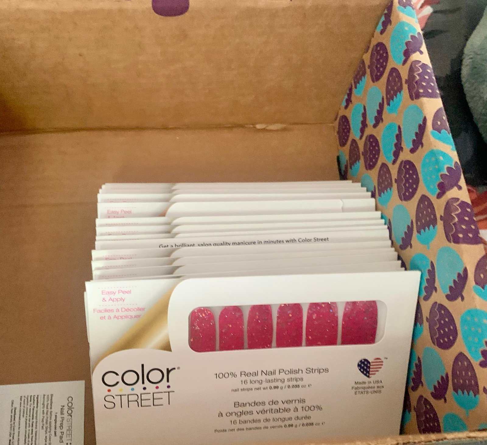 Color street glitter, shimmer,& glitter layover bundle