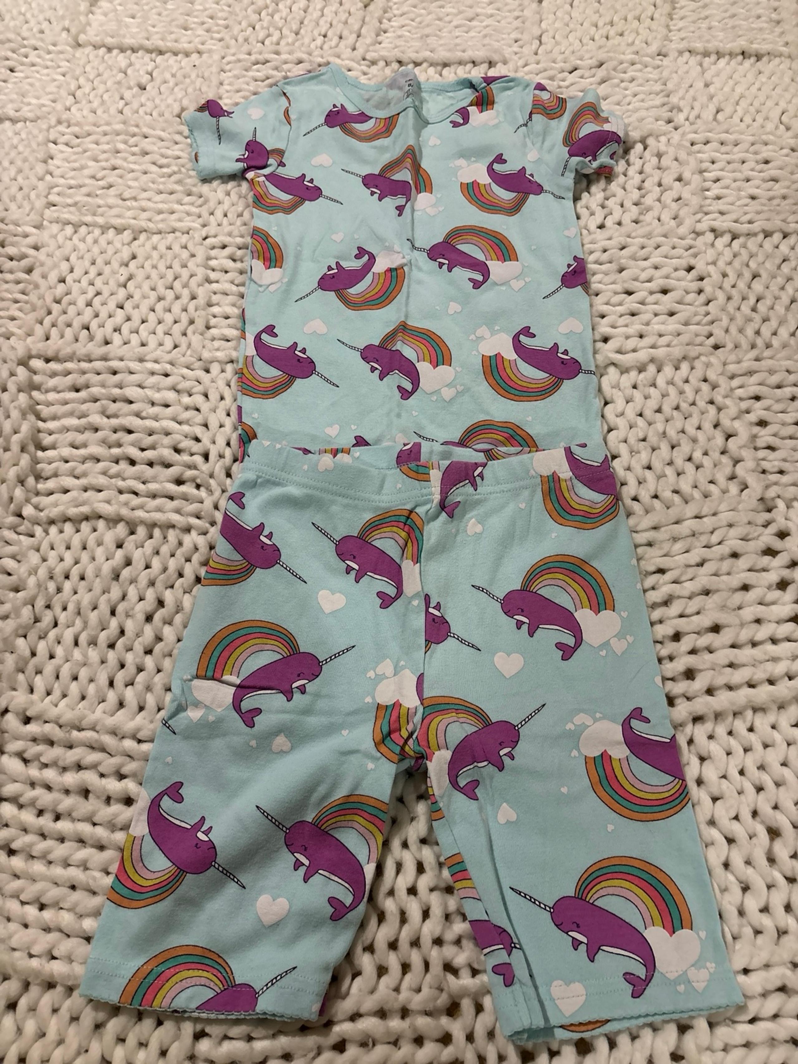 Girls narwhal pjs set