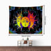 130x150cm Colorful Sun Tapestry, Tapestry Wall Hanging Wall Decoration, Room Dec