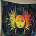 130x150cm Colorful Sun Tapestry, Tapestry Wall Hanging Wall Decoration, Room Dec
