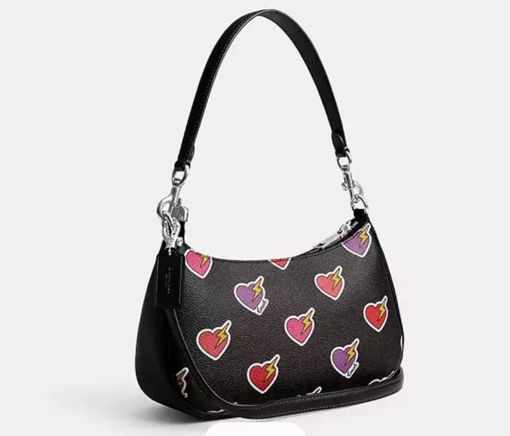 NWT COACH TERI SHOULDER BAG HEART BOLT PRINT NEW IN ORIGINAL-COACH PACKAGING!!