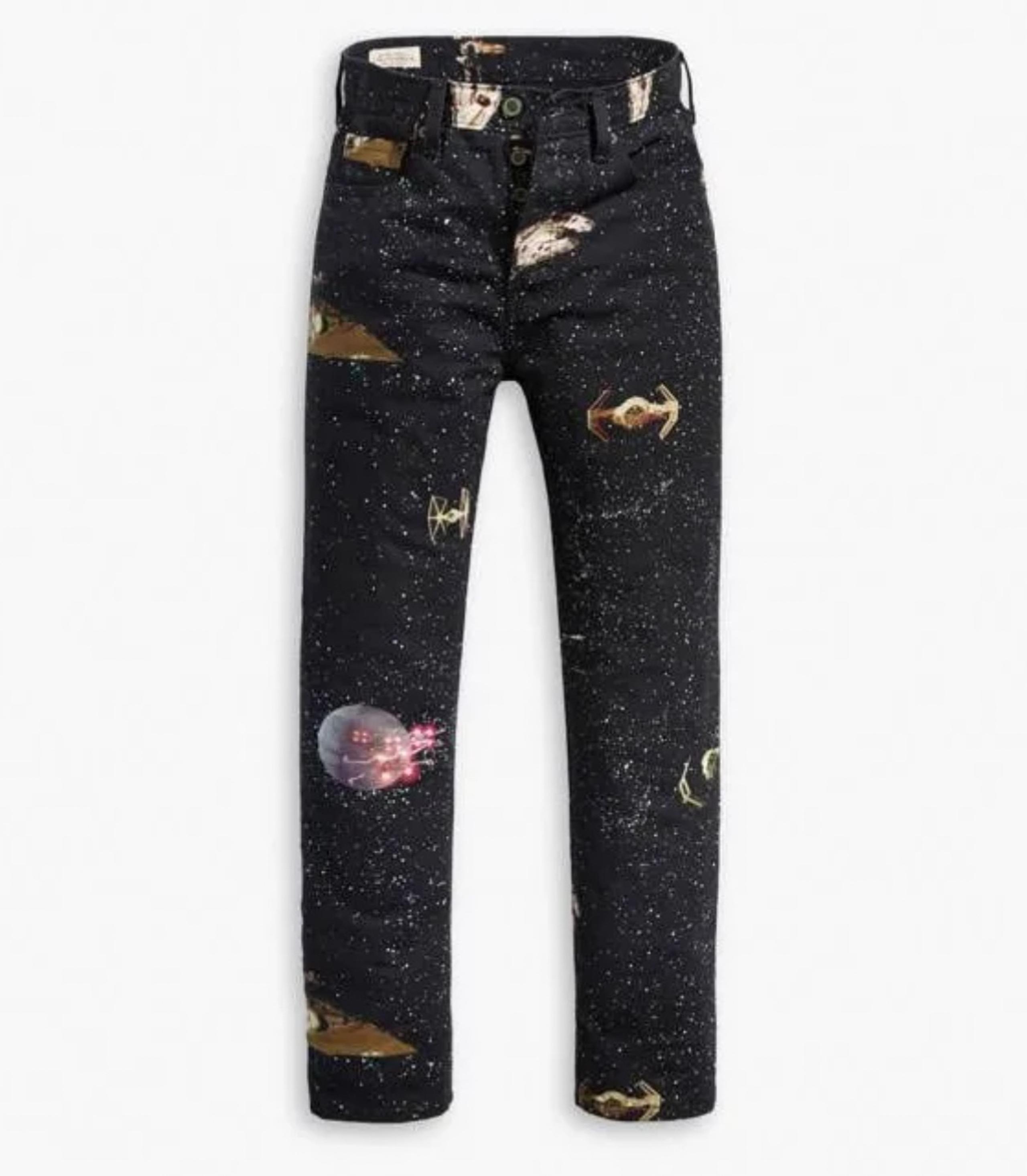 Levi’s X Star Wars 501 Original Cropped Women’s Button Fly Jeans In Black