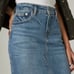 Lucky Brand Midi Denim Skirt