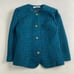 Vintage Suit, Ceremony, No Collar, Tweed, Bubble Suit, Gold Buttons